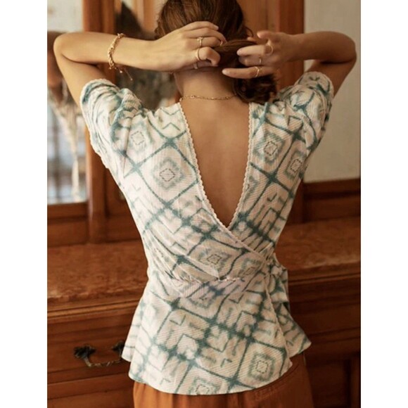 Atelier Reve Milou Women’s Size 40/Large Blouse In Birch - Picture 2 of 14